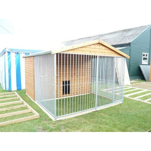 10 x 12 Dog Kennel And Run With Bars